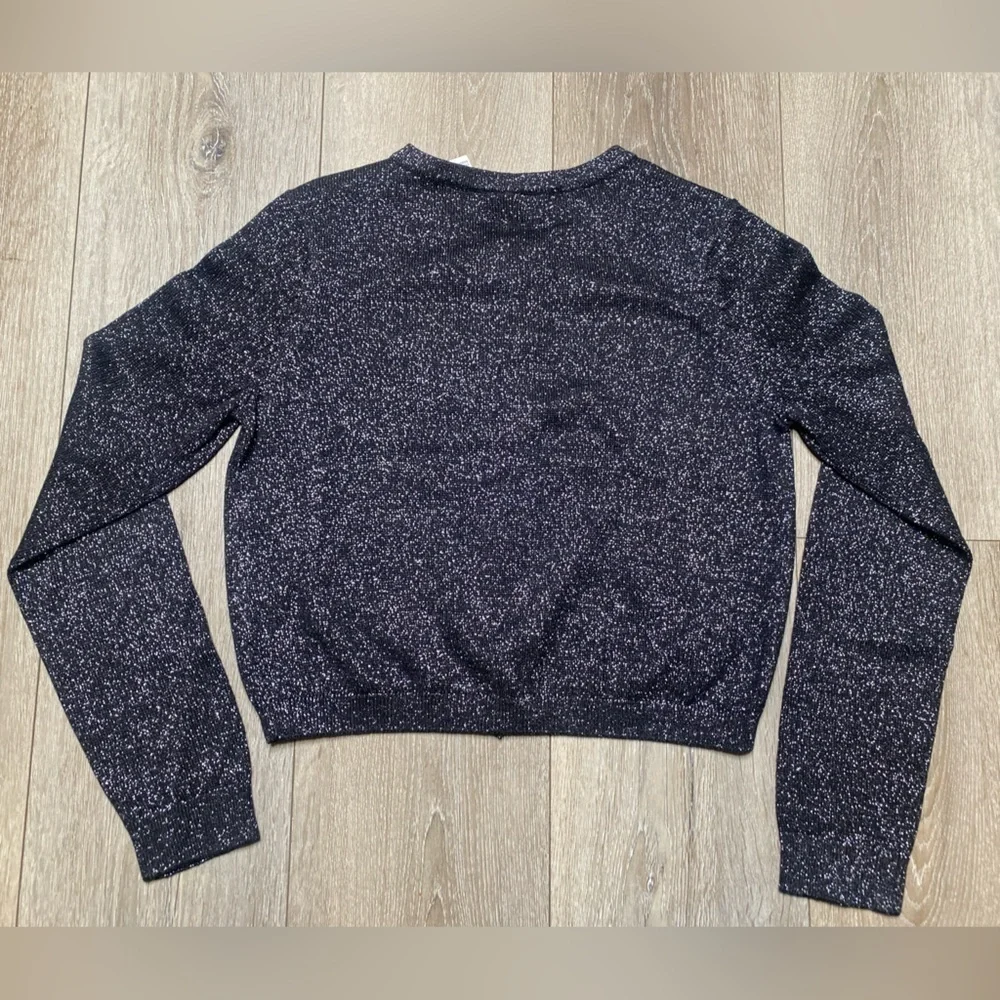 The Children’s Place Sparkly Cardigan Black Size 14